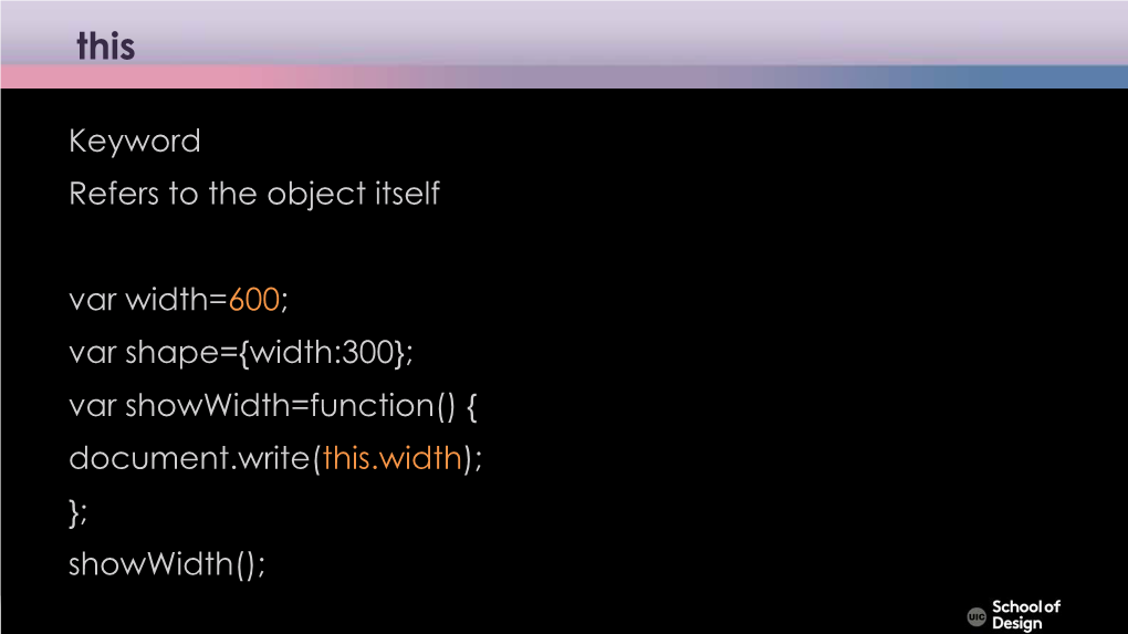 {Width:300}; Var Showwidth=Function() { Document.Write(This.Width); }; Showwidth(); Javascript Var Scope Variable Scope