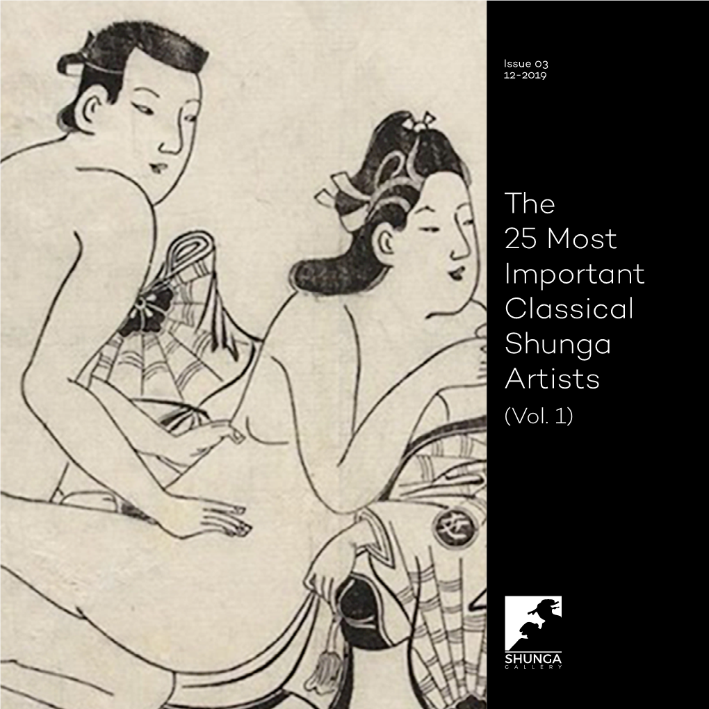 The 25 Most Important Classical Shunga Artists (Vol