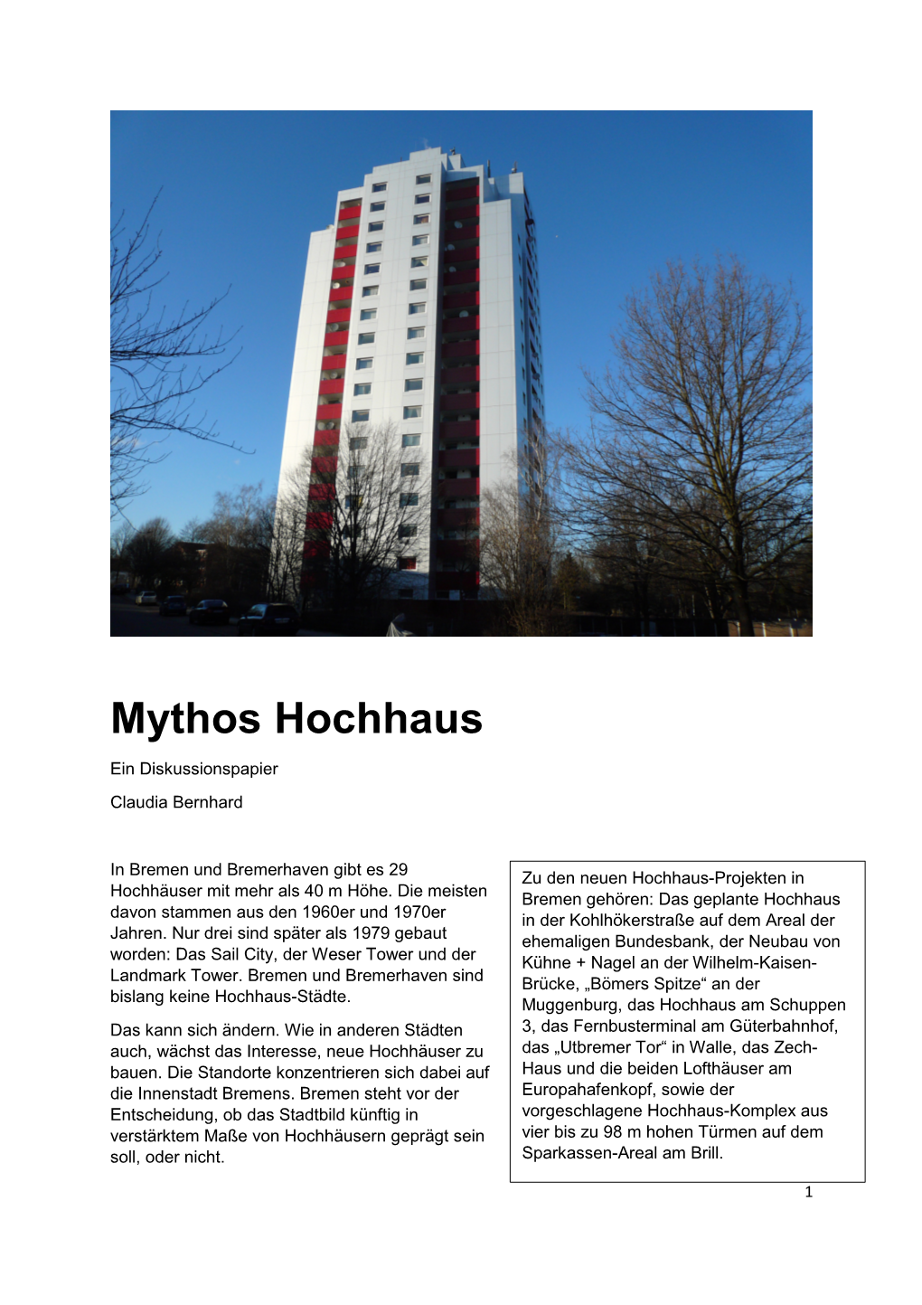 Mythos Hochhaus