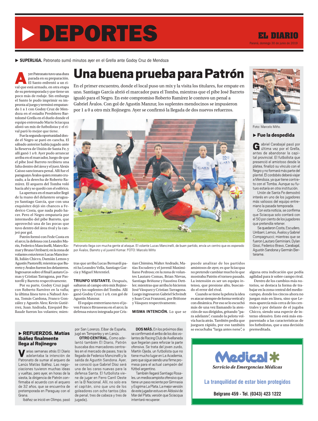 DEPORTES Paraná, Domingo 30 De Junio De 2019