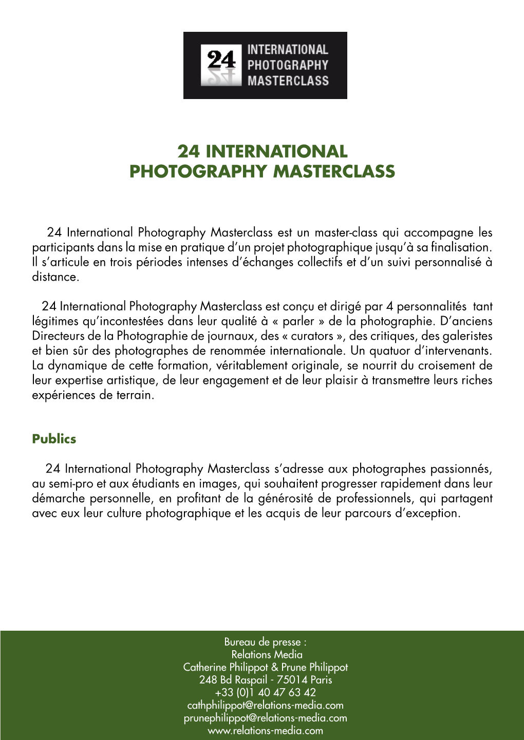 24 International Photography Masterclass