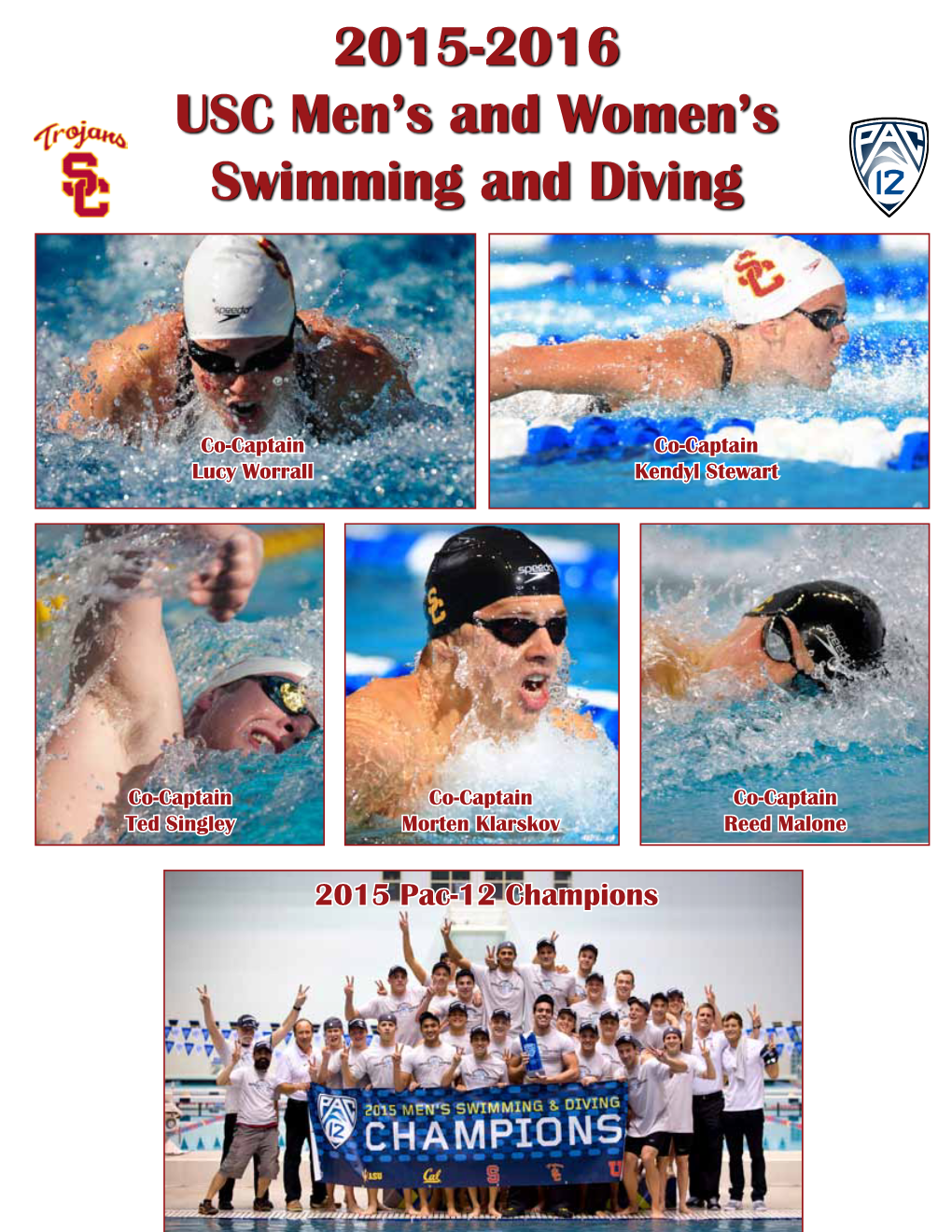 2015-2016 USC Men's and Women's Swimming and Diving