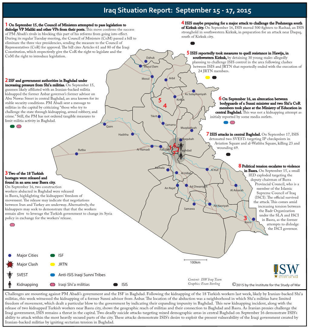 Iraq SITREP 2015-9-17