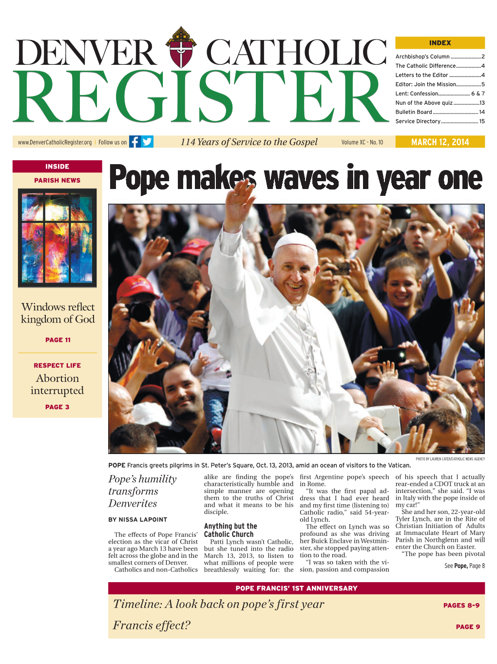 Pope Makes Waves in Year One