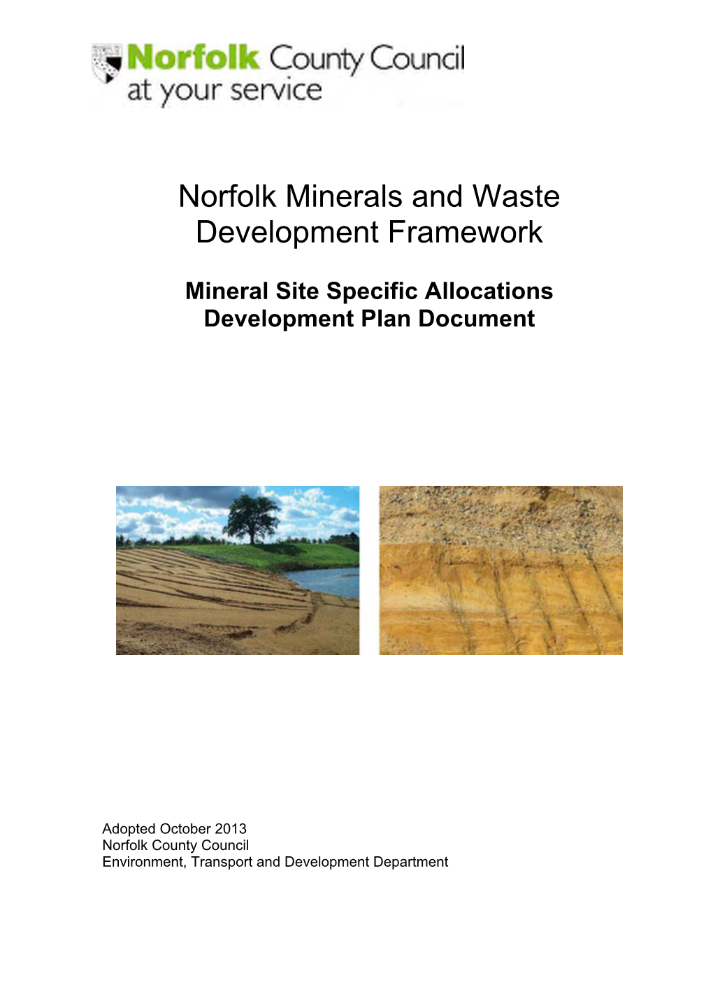 Norfolk Minerals and Waste Development Framework