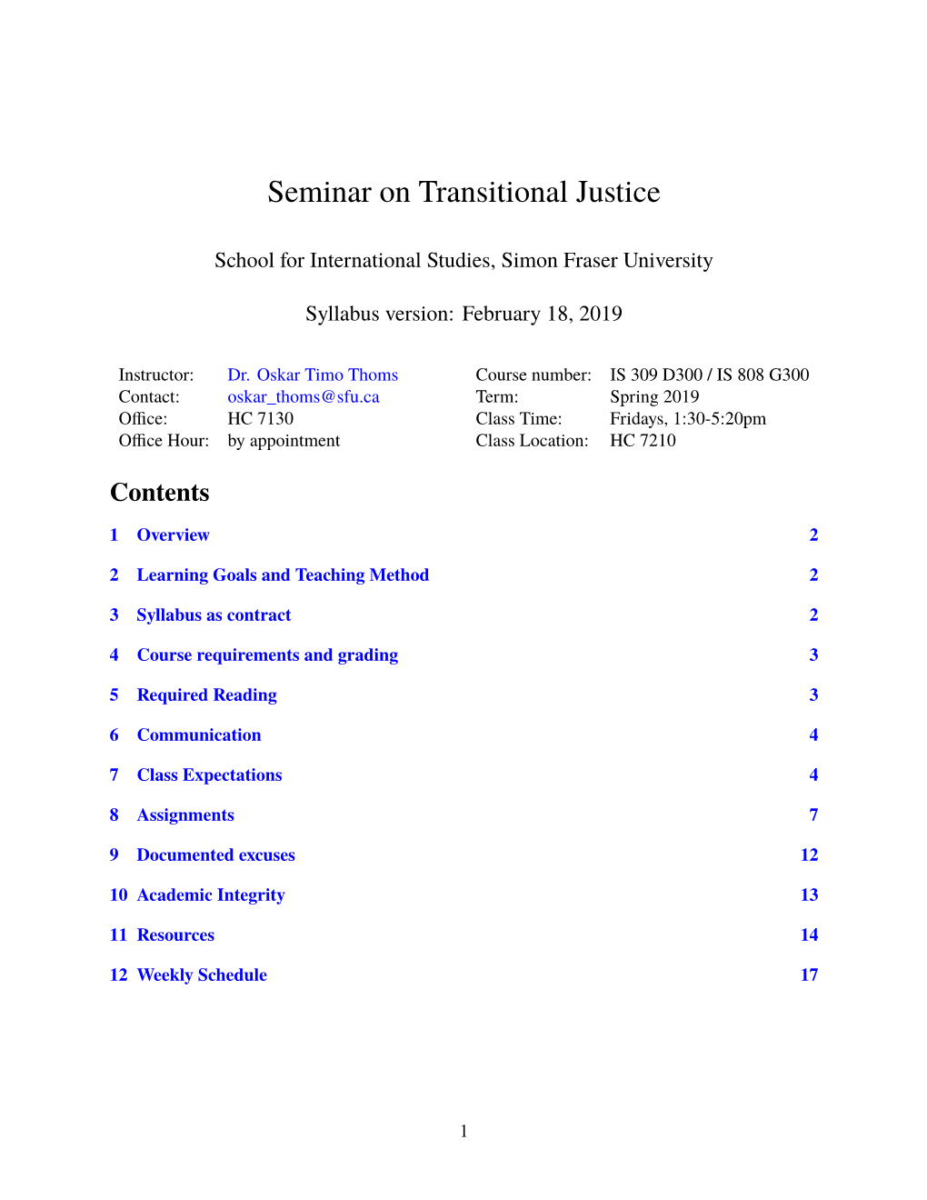 Transitional Justice