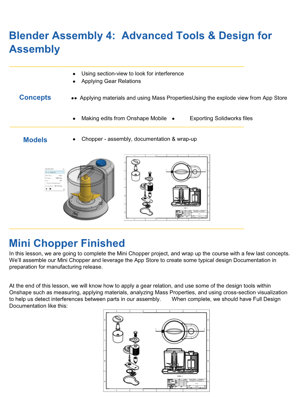 Blender Assembly 4: Advanced Tools & Design for Assembly Mini