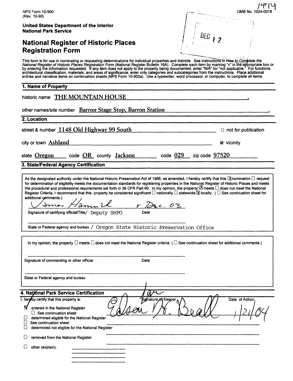 National Register of Historic Places Registration Form