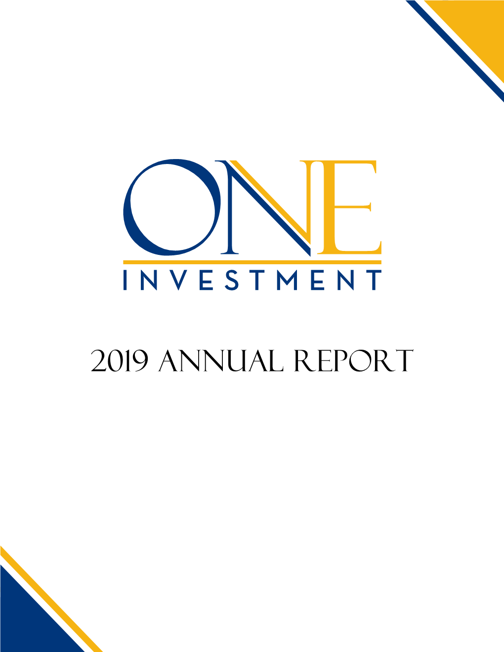 2019 ONE Annual Report