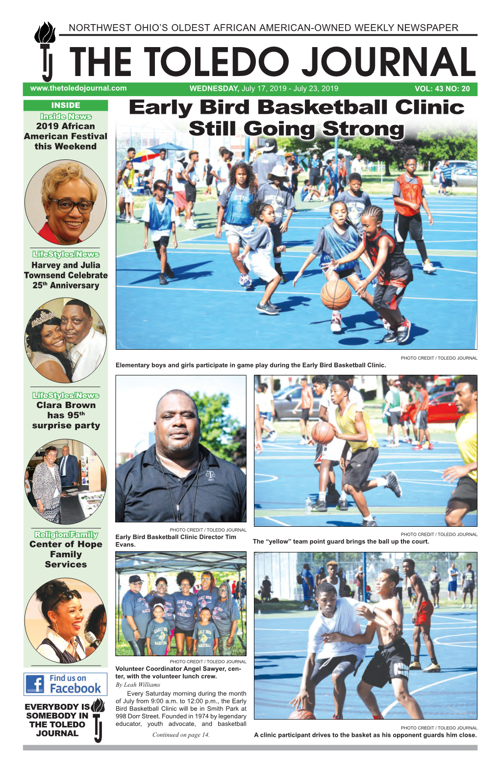 The Toledo Journal • July 17, 2019 - July 23, 2019 • Page 3 Coming Events