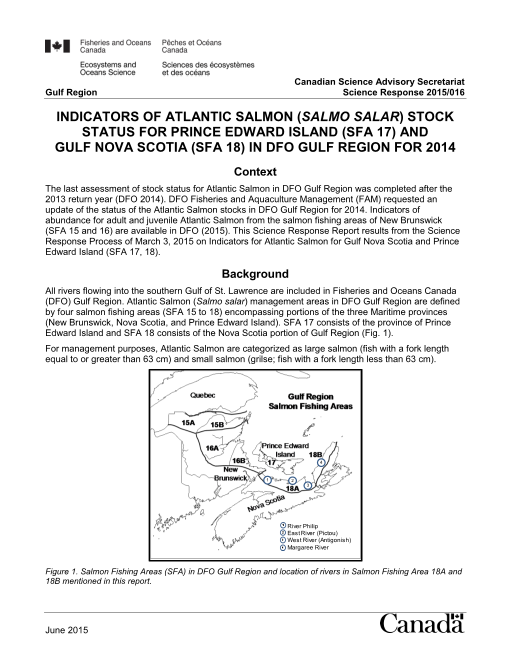 Indicators of Atlantic Salmon