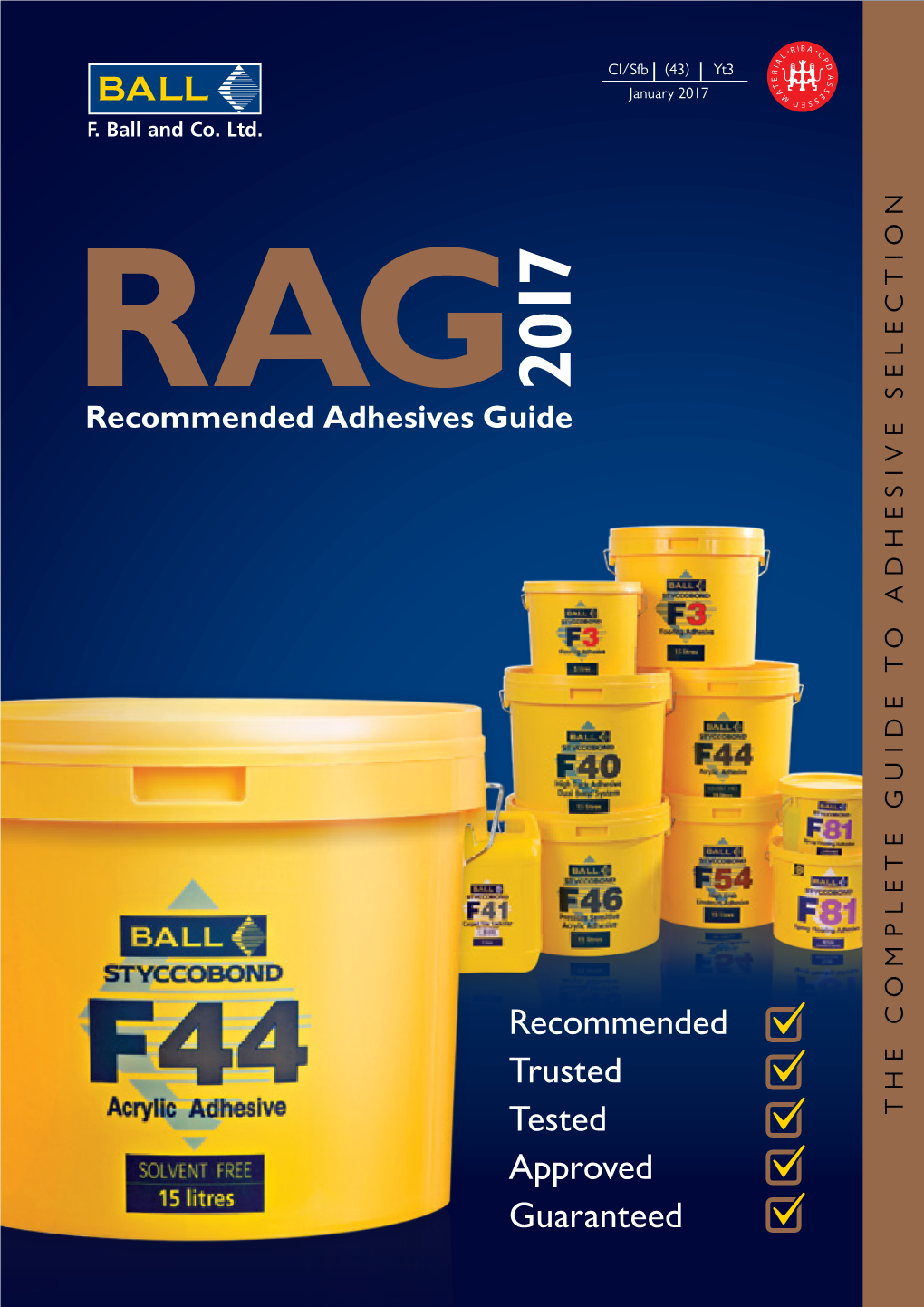 Recommended Adhesive Guide 2017