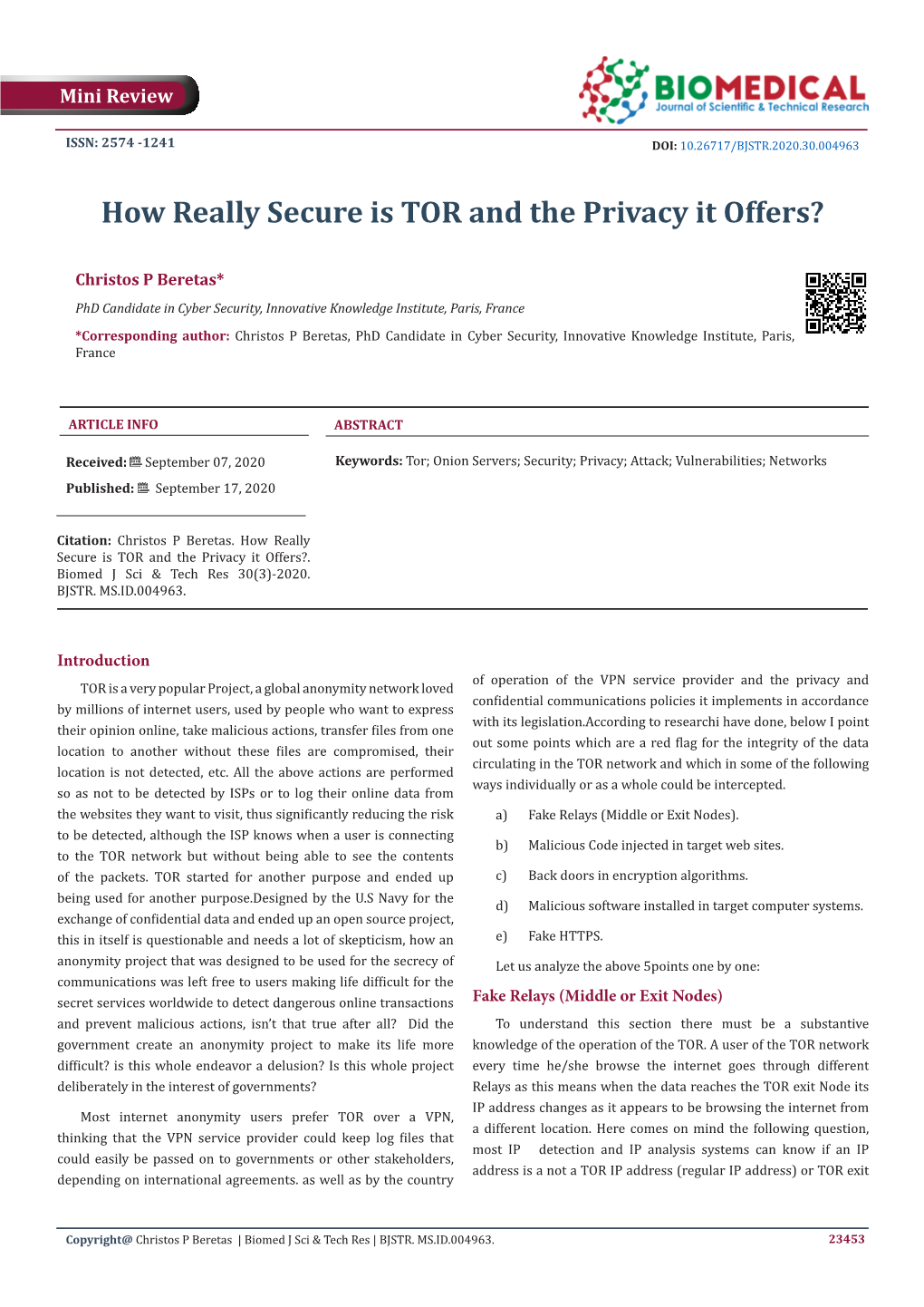 How Really Secure Is TOR and the Privacy It Offers?