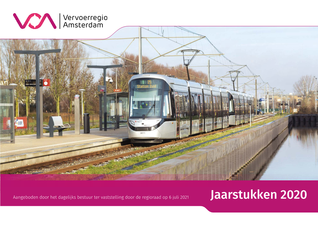 Jaarstukken 2020 Index | Vervoerregio Amsterdam | Jaarstukken 2020 | 2