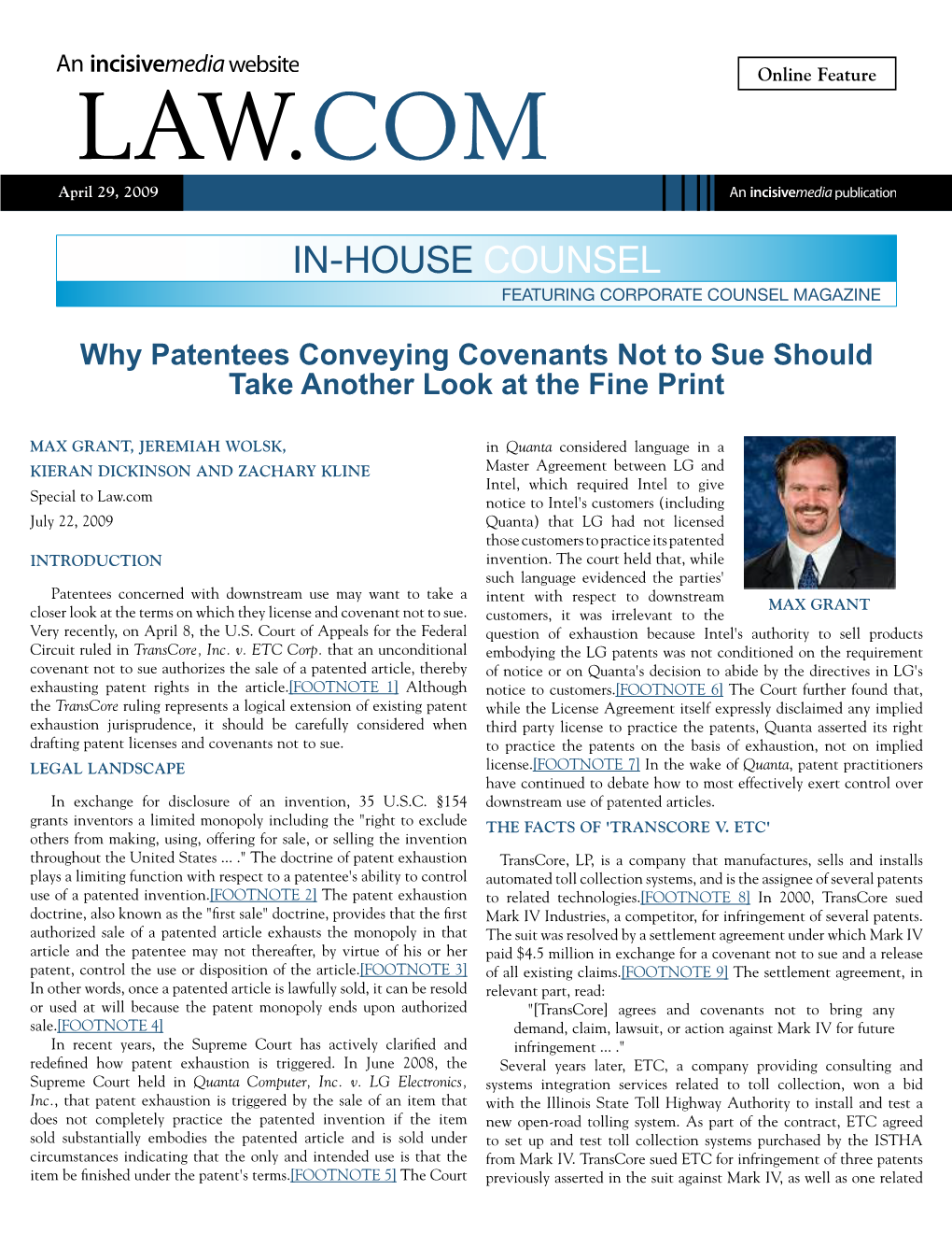 Why Patentees Conveying Covenants Not to Sue Should Take Another Look at the Fine Print