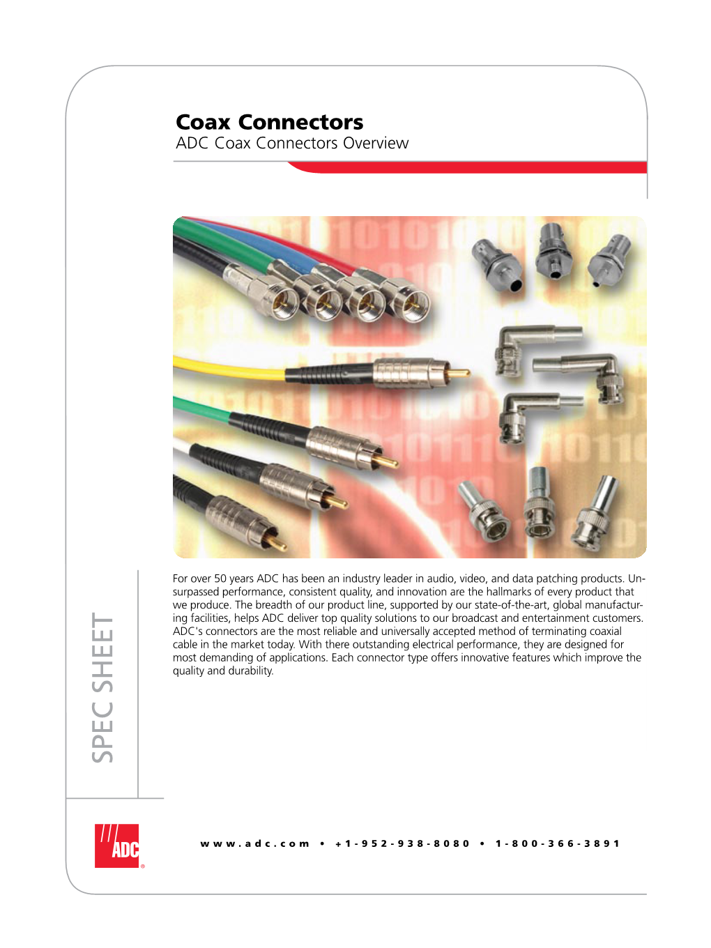 ADC Coax Connectors Overview