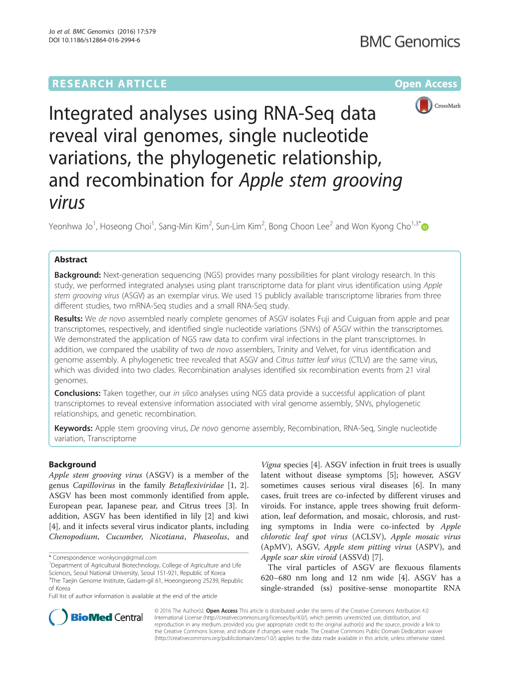 Integrated Analyses Using RNA-Seq Data Reveal Viral Genomes, Single