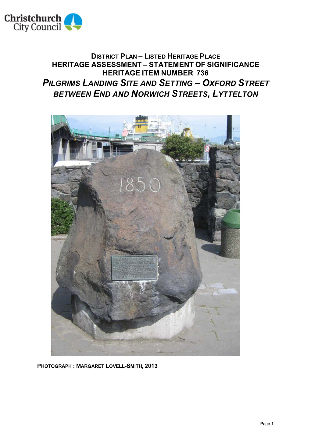 Christchurch City Plan – Listed Heritage Item And