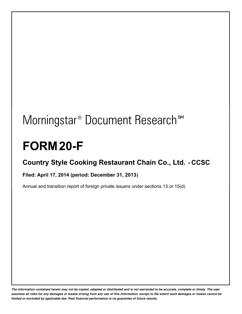 Morningstar® Document Research ℠