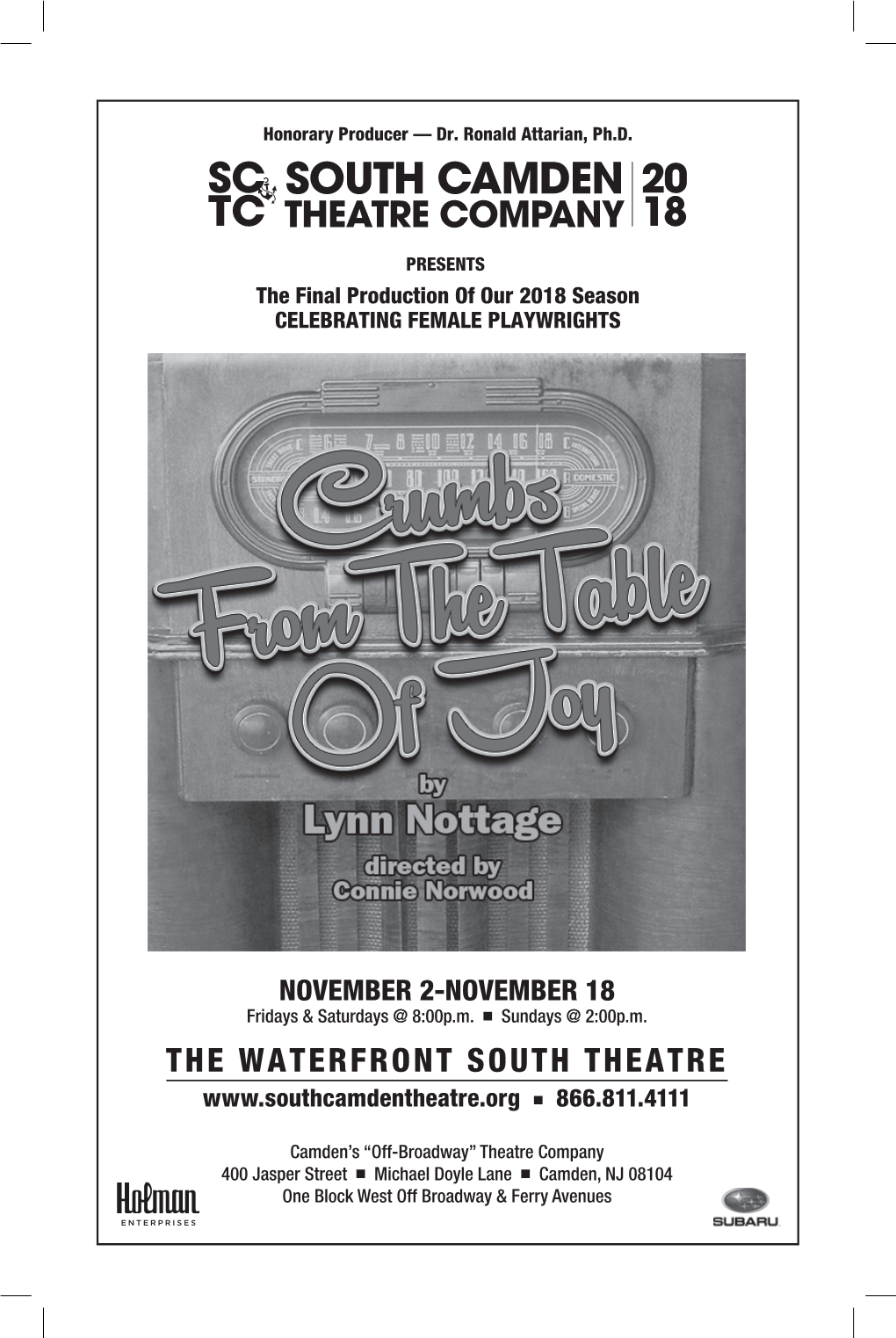The Waterfront South Theatre ■ 866.811.4111