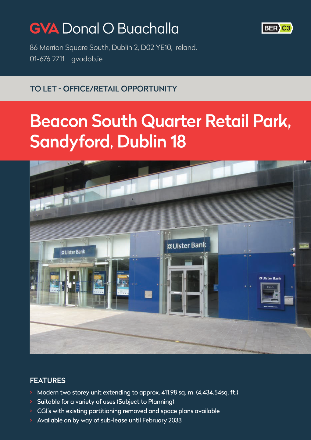 Beacon South Quarter Retail Park, Sandyford, Dublin 18