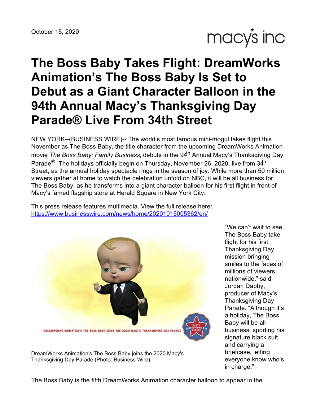 The Boss Baby Takes Flight