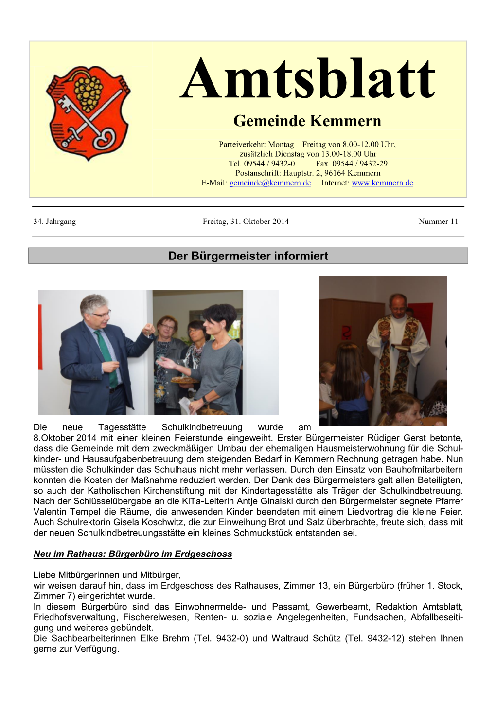 Amtsblatt Gemeinde Kemmern