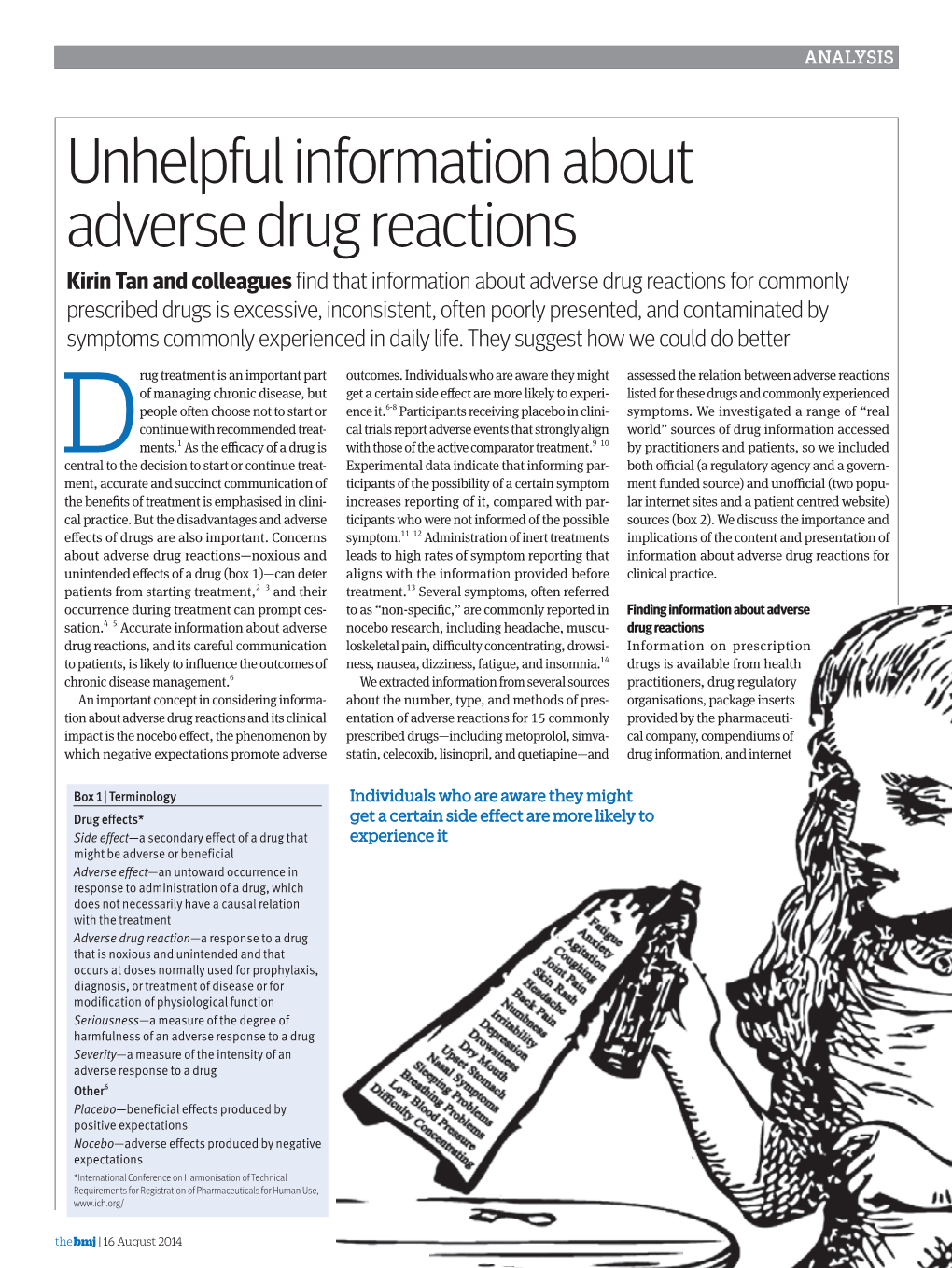 Unhelpful Information About Adverse Drug Reactions