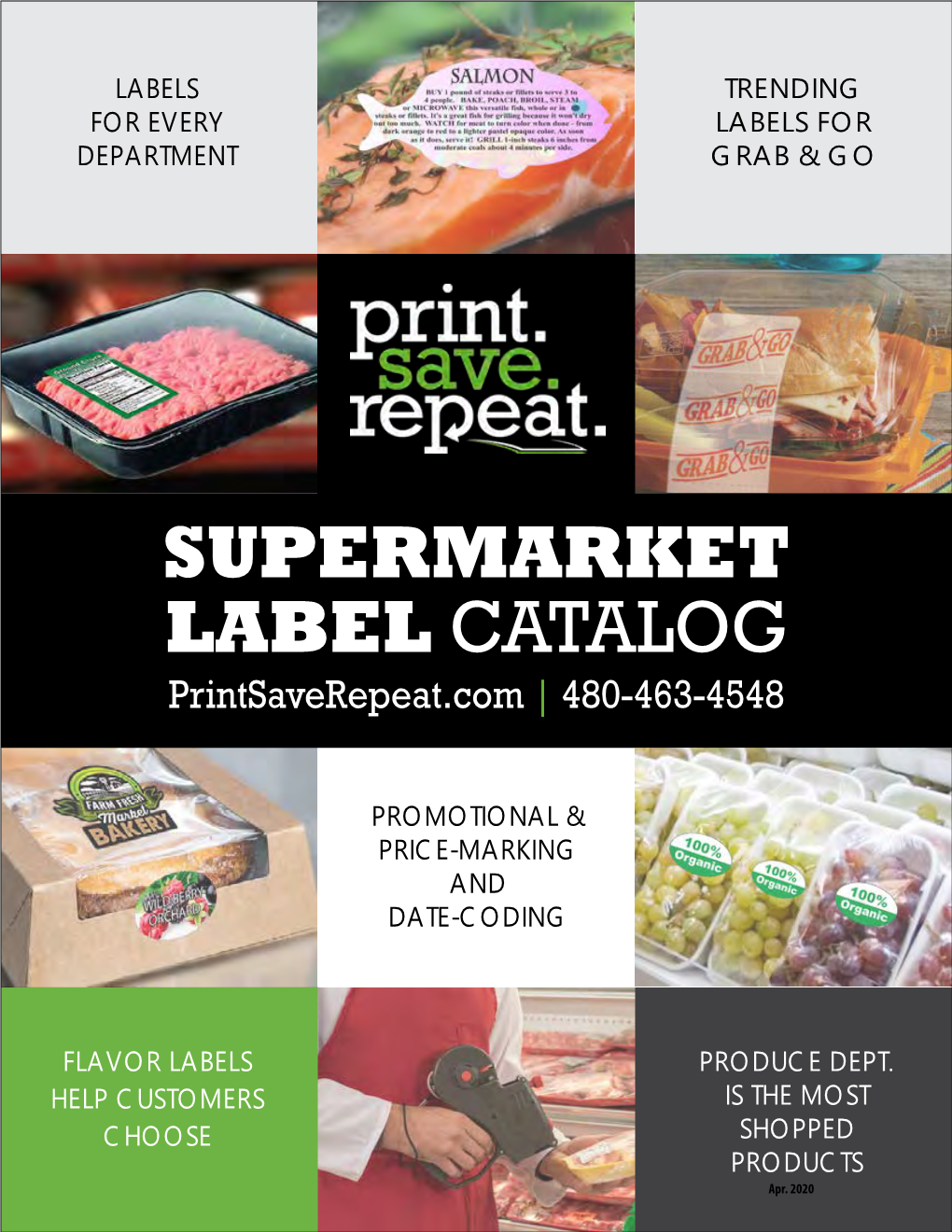 Print.Save.Repeat. Supermarket Label Catalog