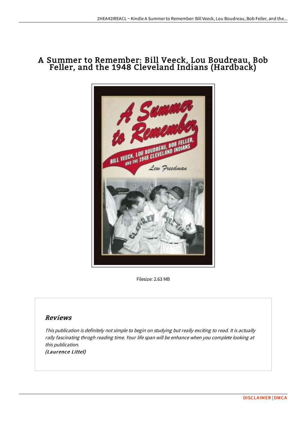 Bill Veeck, Lou Boudreau, Bob Feller, and the 1948 Cleveland Indians (Hardback)