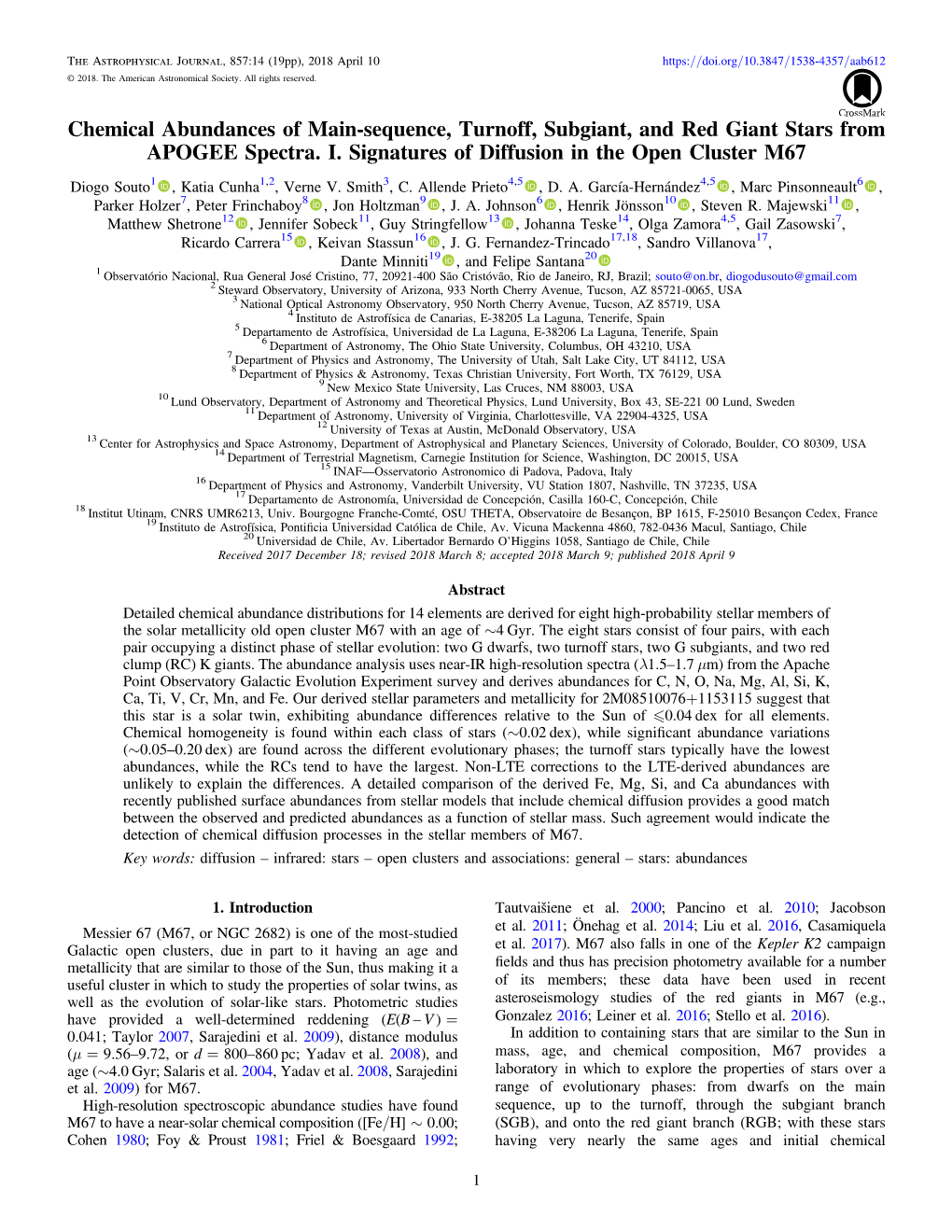 Chemical Abundances of Main-Sequence, Turnoff, Subgiant, and Red Giant Stars from APOGEE Spectra