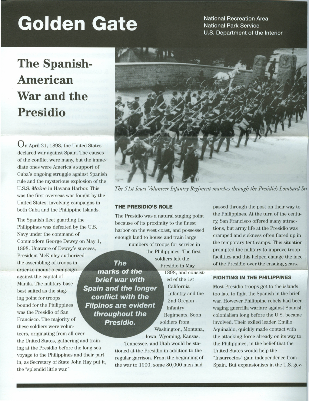 The Spanish- American War and the Presidio