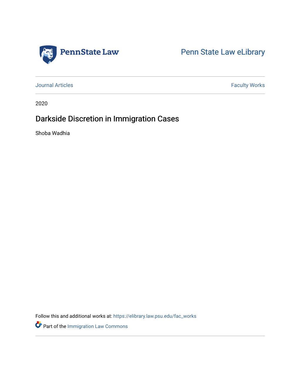 Darkside Discretion in Immigration Cases