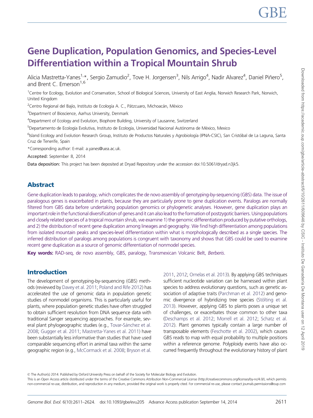 Gene Duplication, Population Genomics, and Species-Level