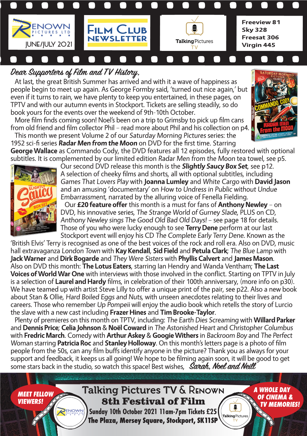 Film Club Sky 328 Newsletter Freesat 306 JUNE/JULY 2021 Virgin 445