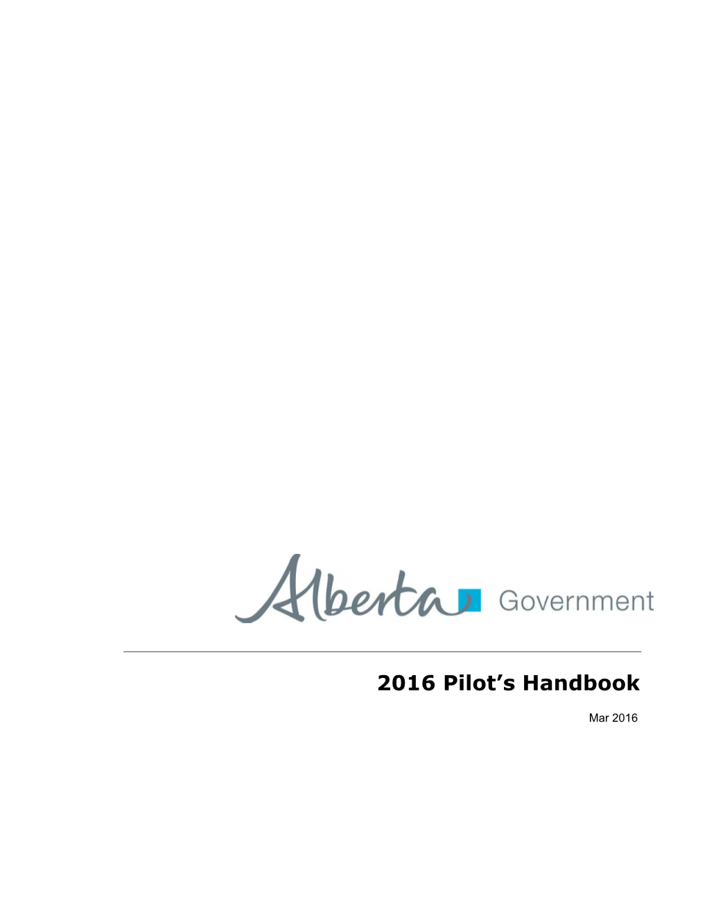 2016 Pilot's Handbook