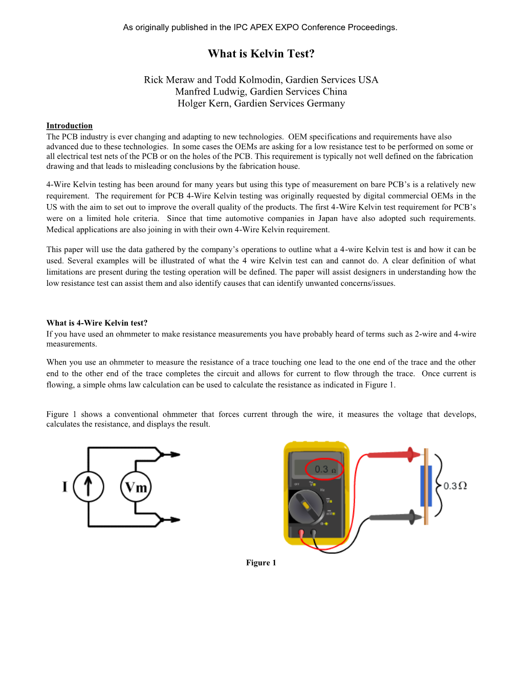 What Is Kelvin Test?