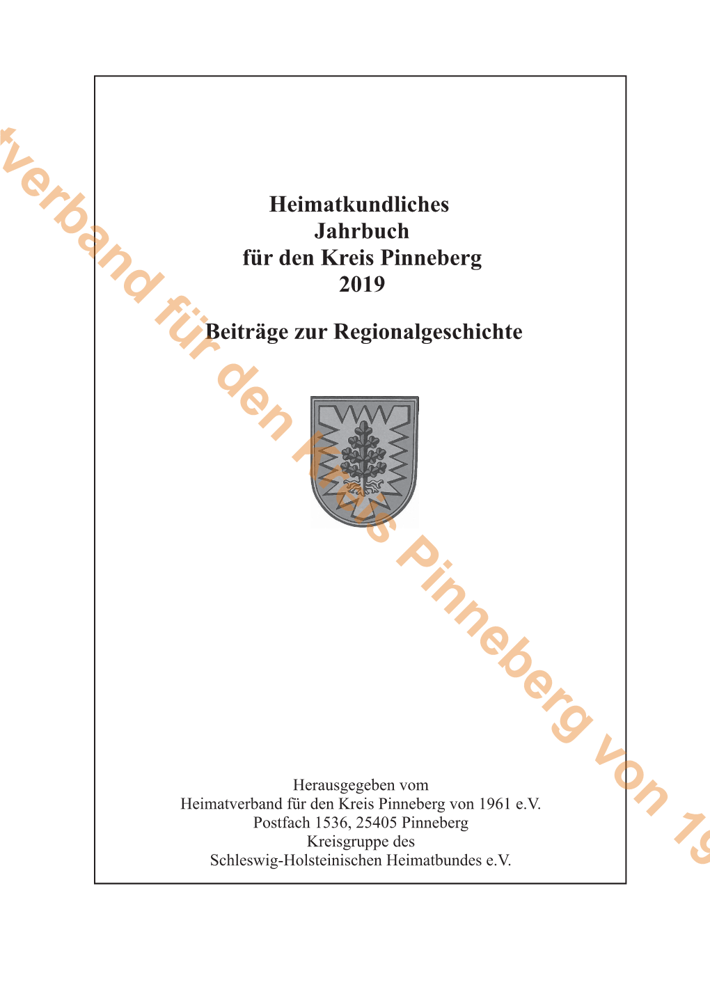 Heimatverband Für Den Kreis Pinneberg Von 1961 E.V