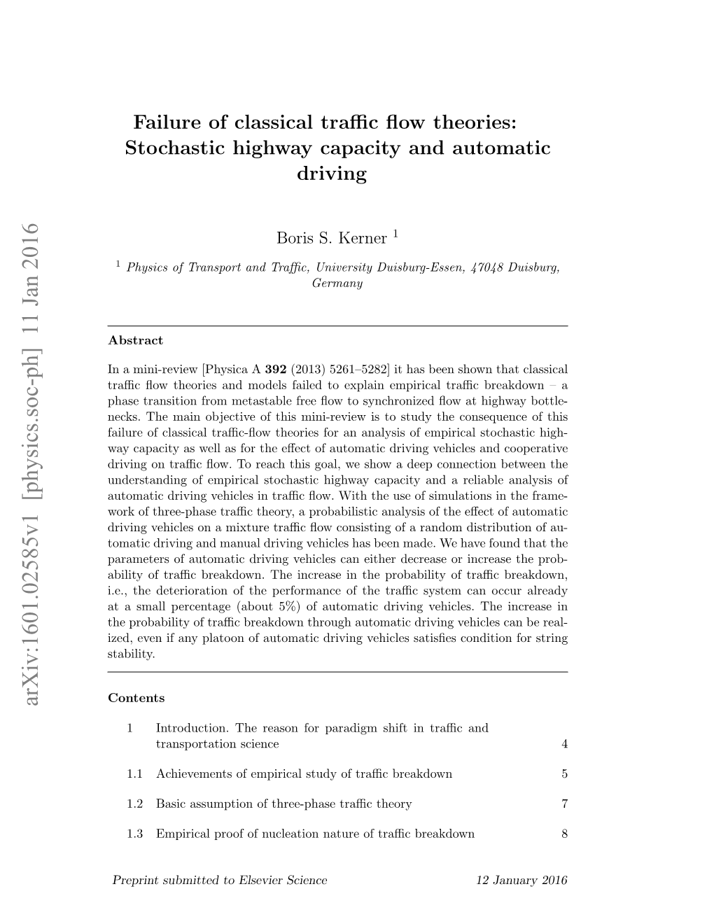 Failure of Classical Traffic Flow Theories: Stochastic Highway