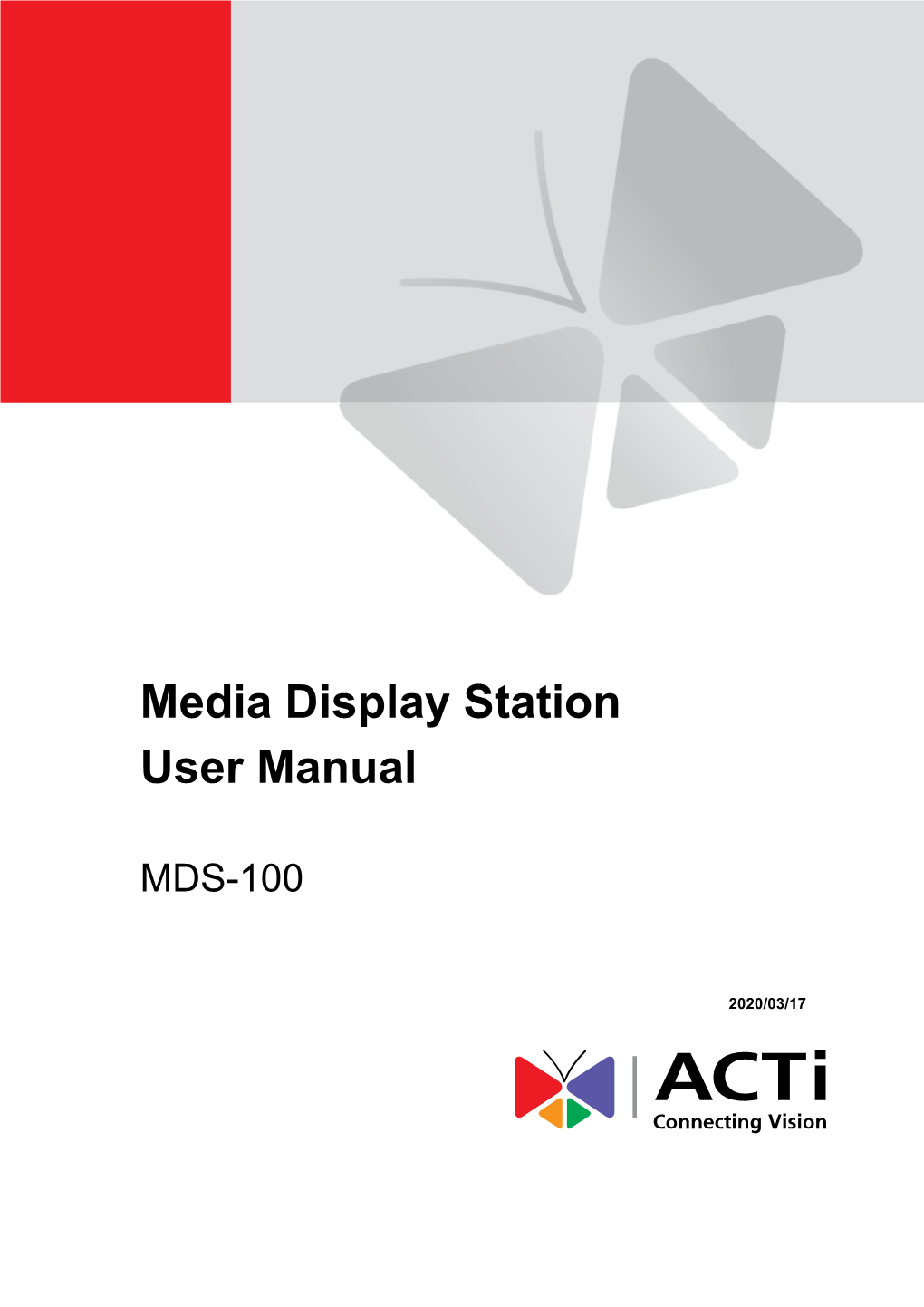 Media Display Station User Manual