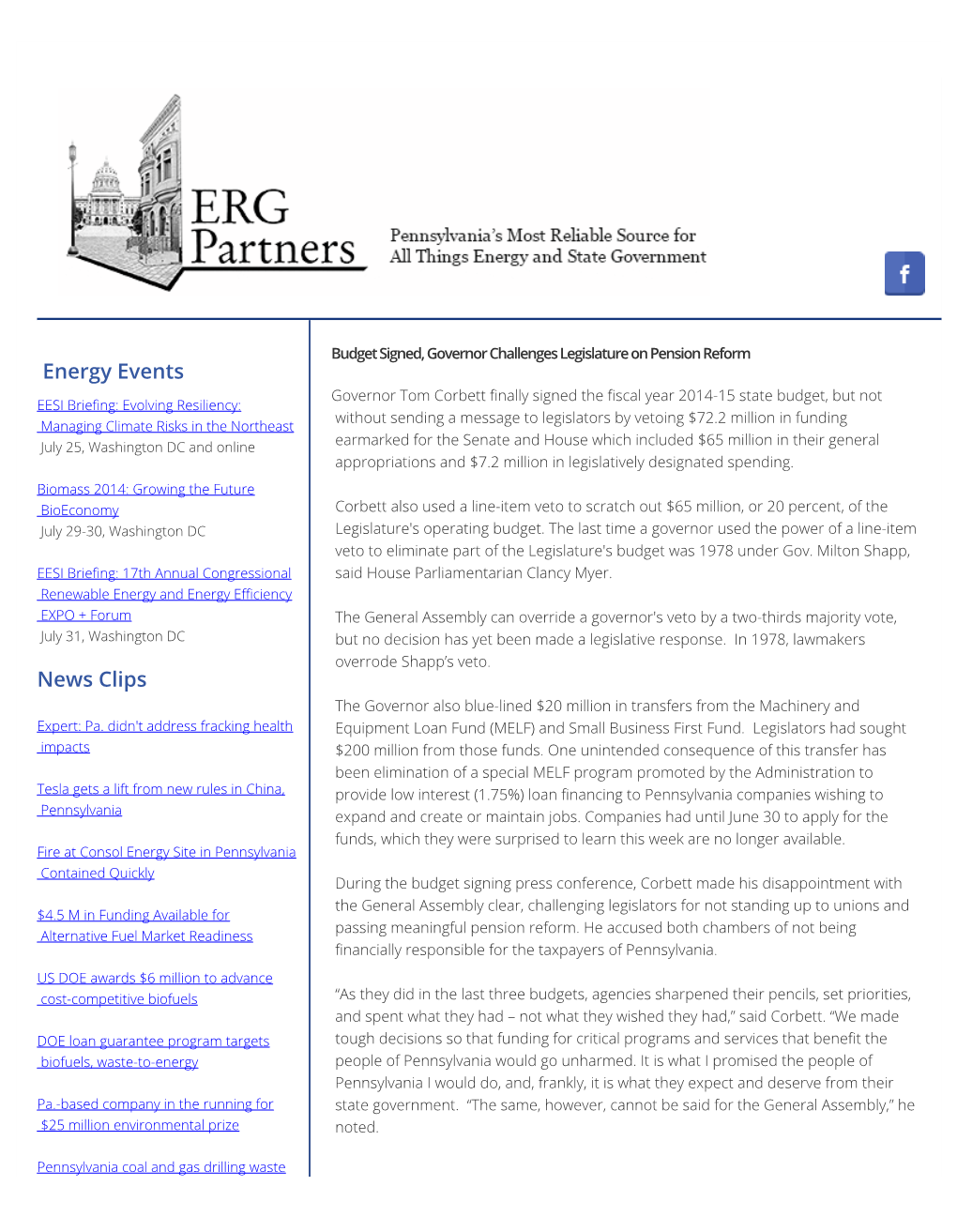 Fwd: ERG's Energy Report