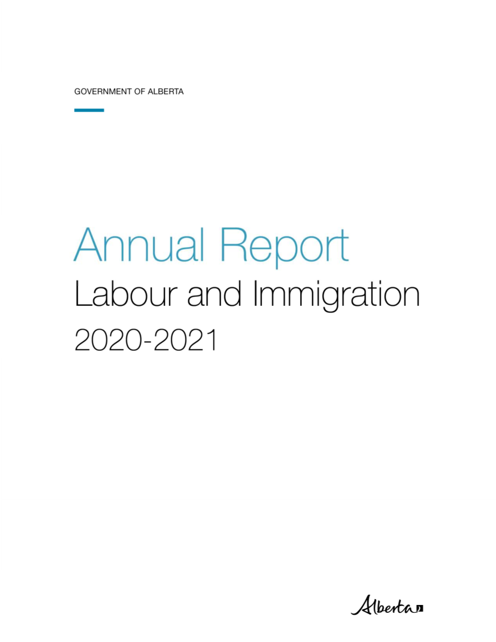 2020-2021 Labour and Immigration Annual Report
