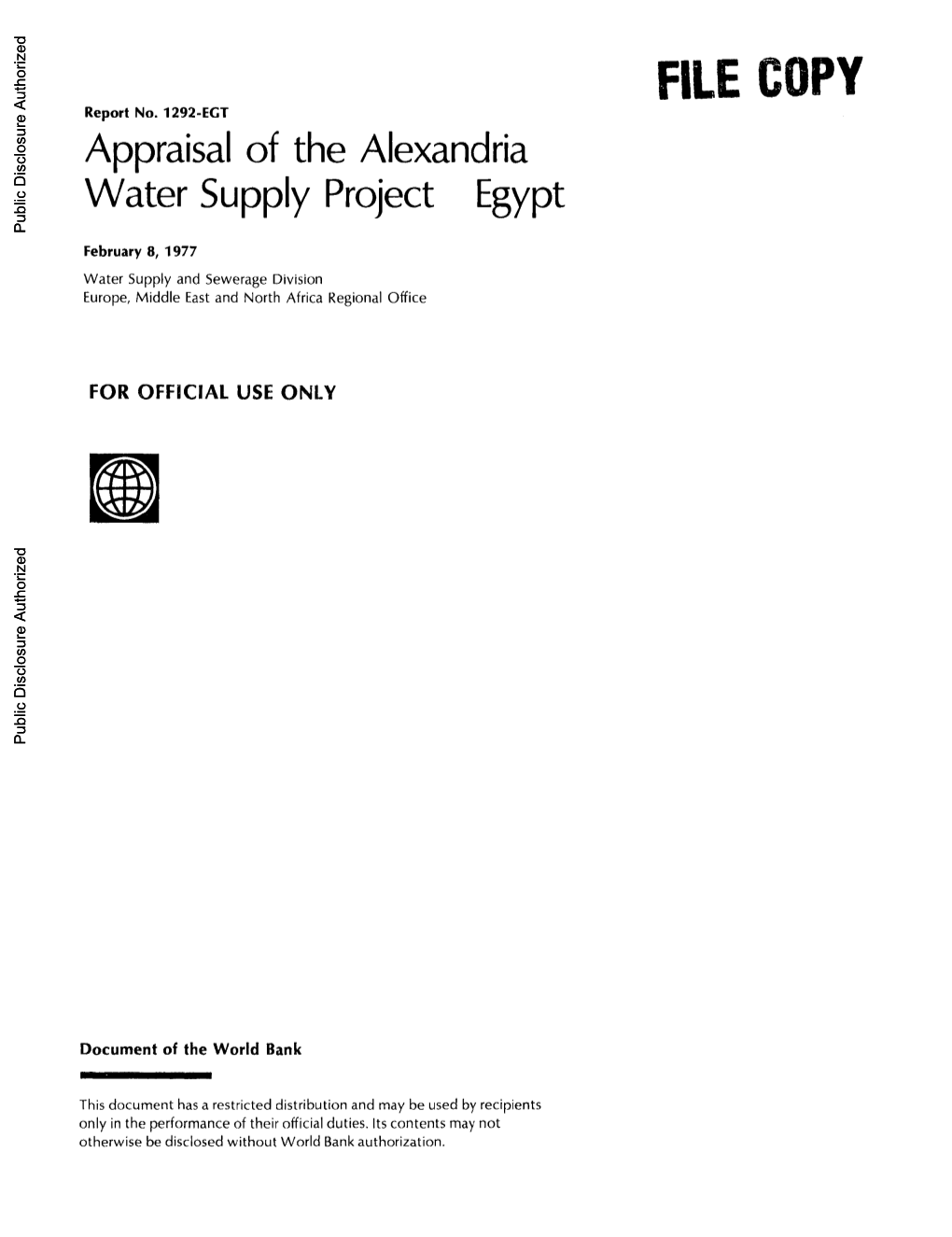 World Bank Document