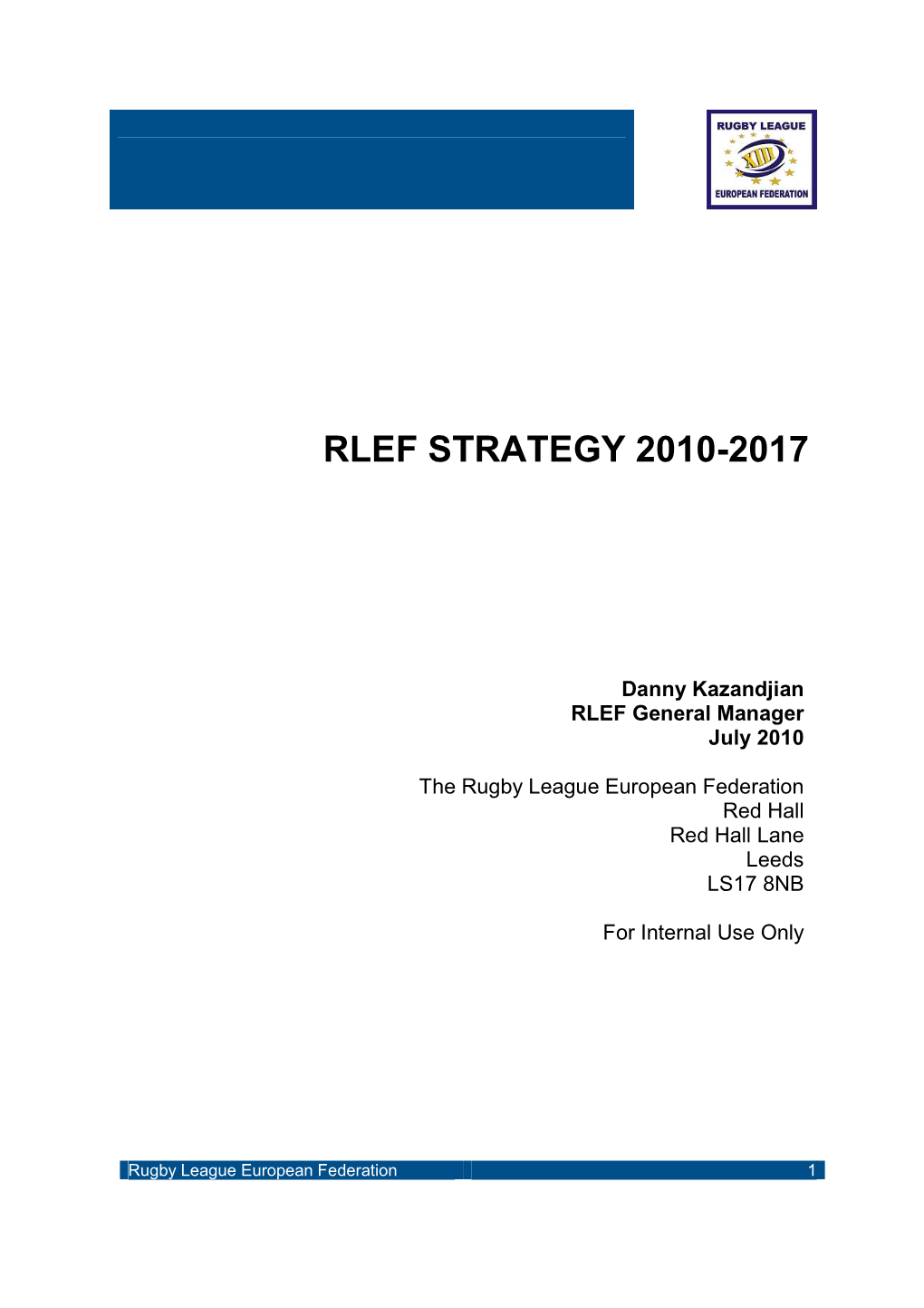 Rlef Strategy 2010-2017