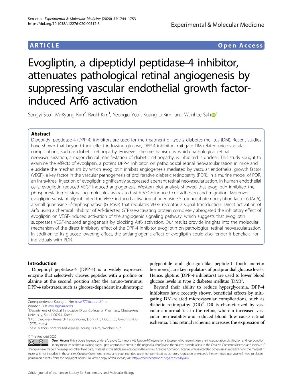 Evogliptin, a Dipeptidyl Peptidase-4 Inhibitor, Attenuates Pathological