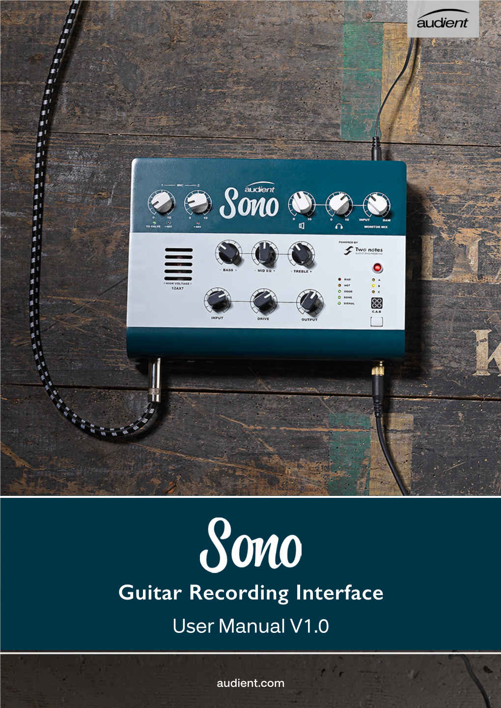 Guitar Recording Interface User Manual V1.0
