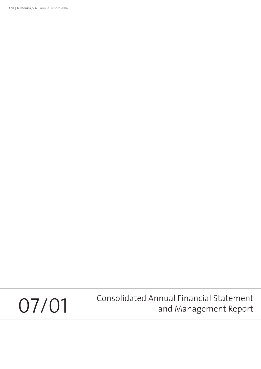 Consolidated Annual Financial Statement and Management Report