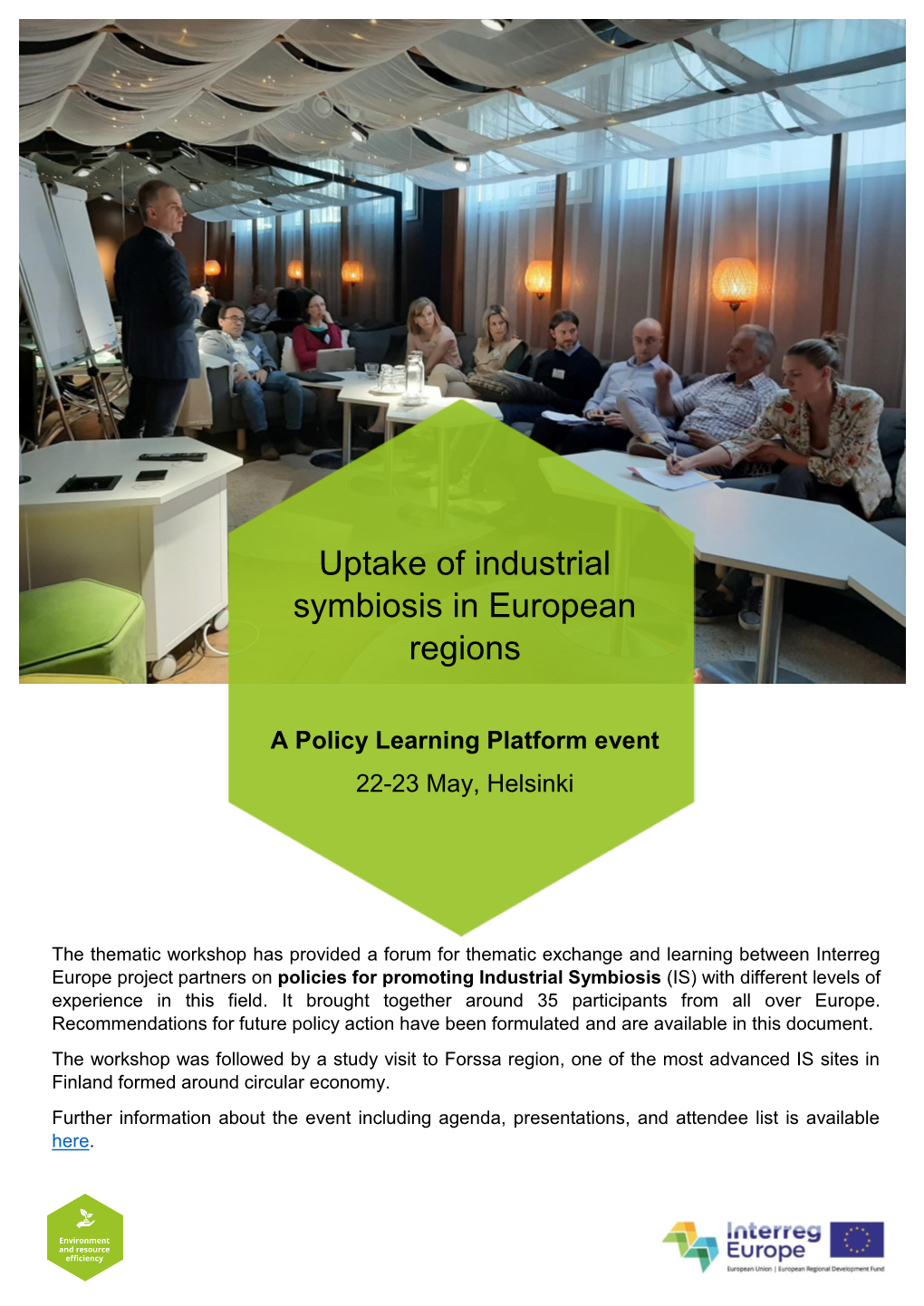 Industrial Symbiosis in European Regions