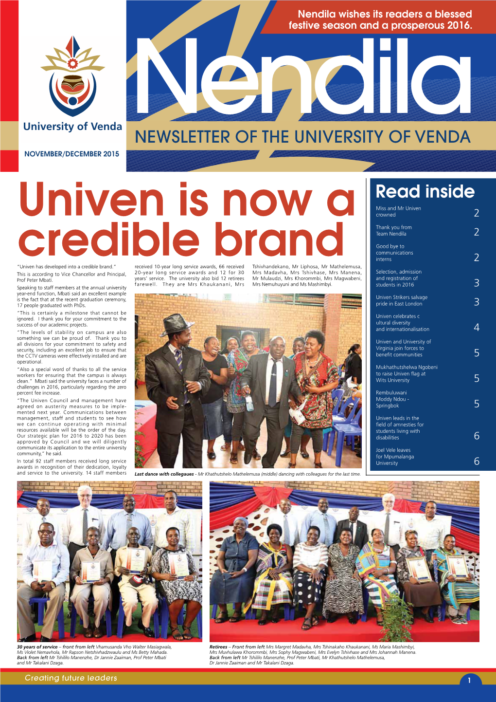 Nendila November / December 2015 Issue