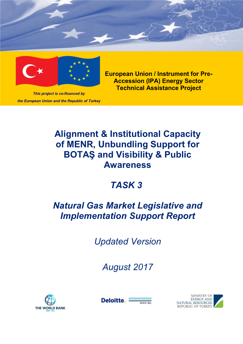 Task 3 Natural Gas Market Legislative and Implementation Support Report